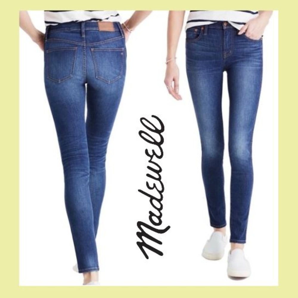 Madewell Jeans 9" high rise skinny skinny